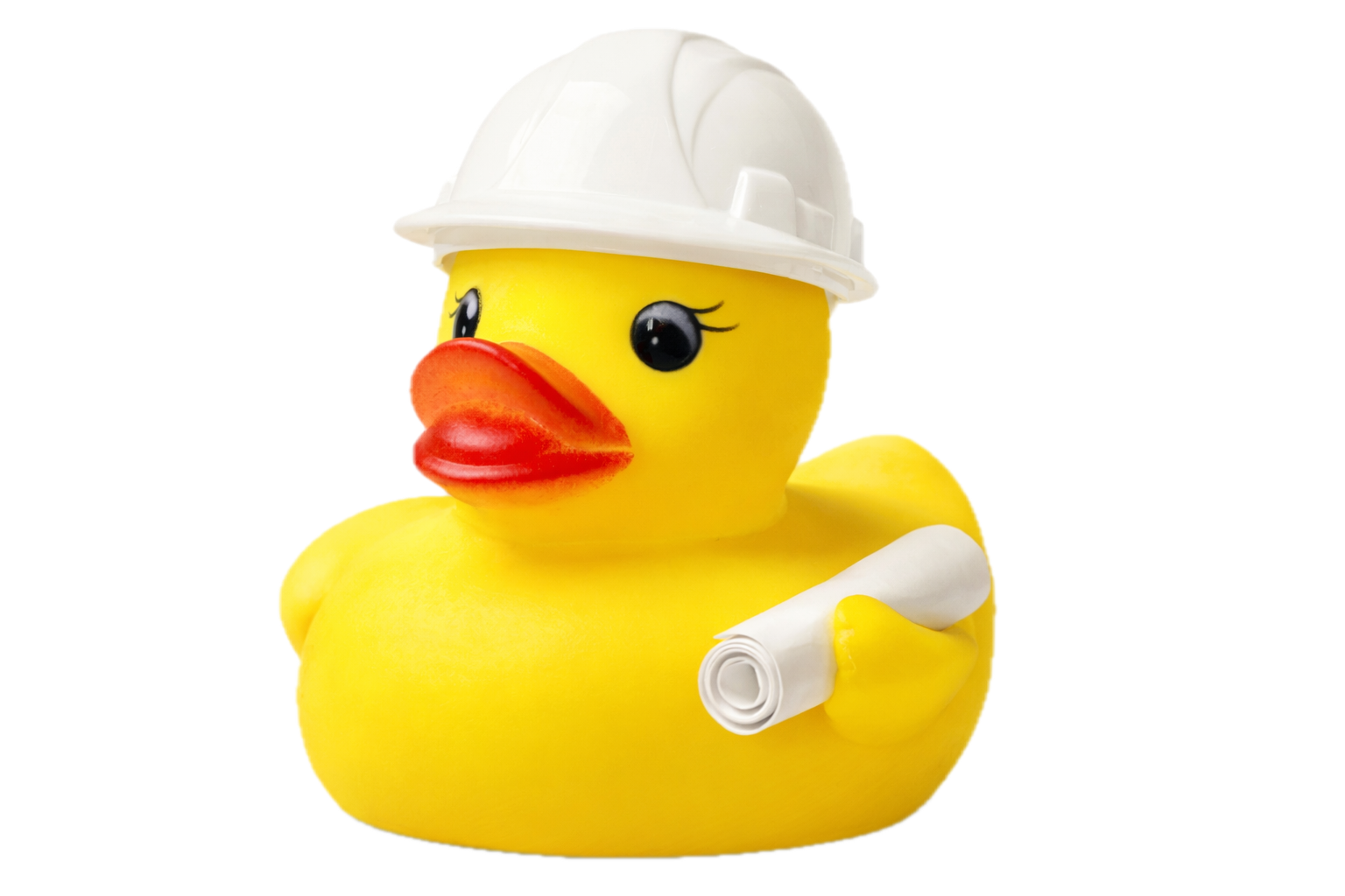 Rubber duck in construction gear